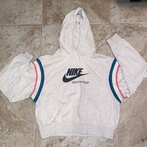 Nike sportswear heather gray hoodie in a size S